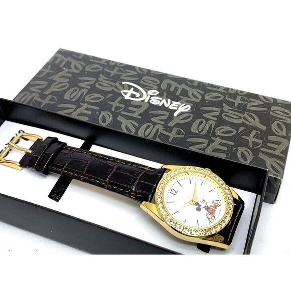 Disney Mickey Mouse Women's Watch WDS000379 White Dial Quartz Leather St… - Picture 3 of 14